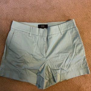 Sea-Foam Green J. Crew chino shorts